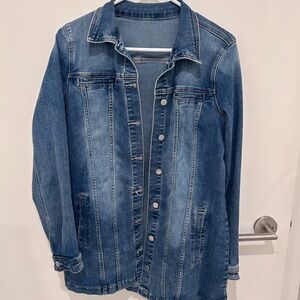 FDJ Long Denim Jacket – Dark Indigo – Approx S